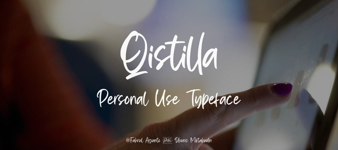 Qistilla Personal Use Font