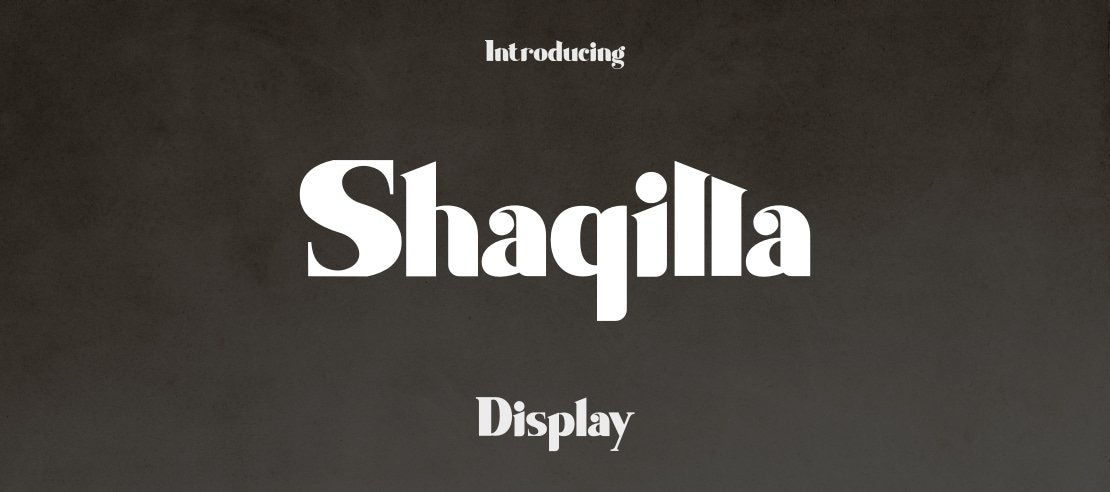 Shaqilla Font