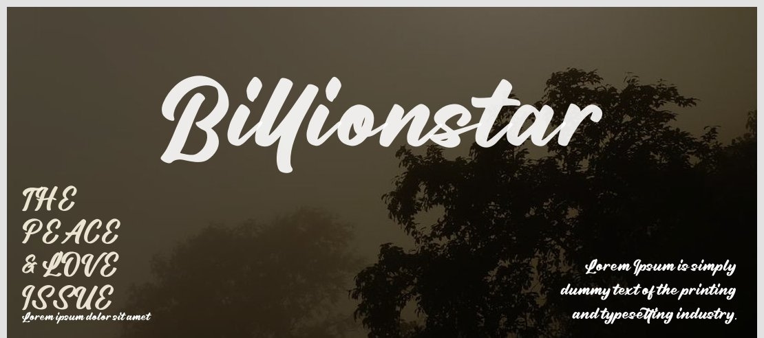 Billionstar Font