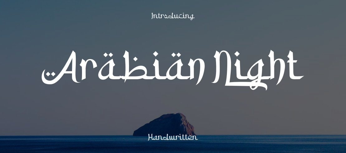 Arabian Night Font