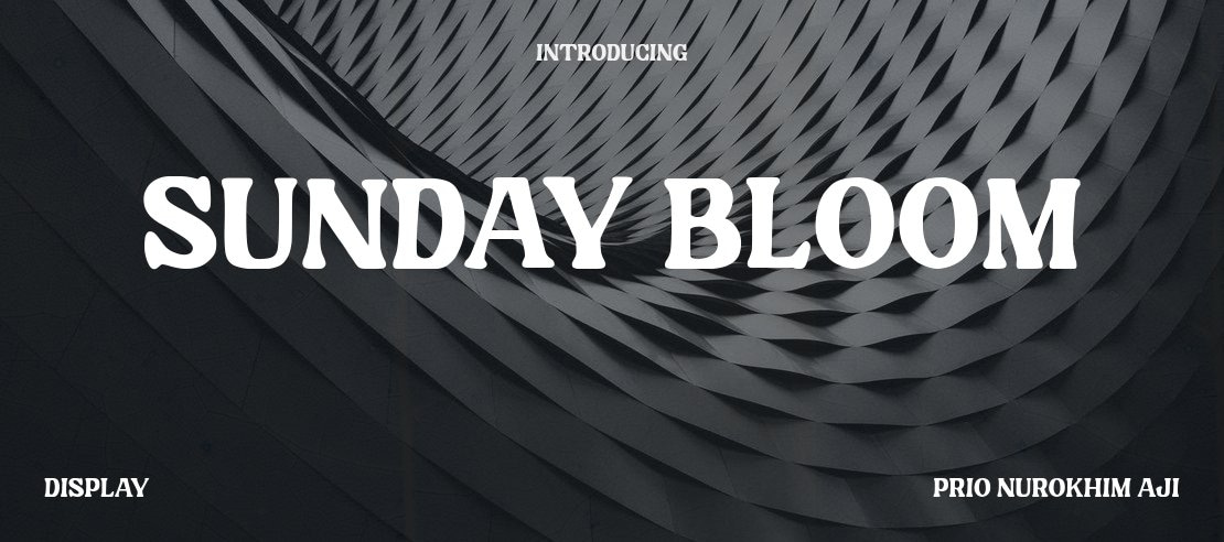 Sunday Bloom Font