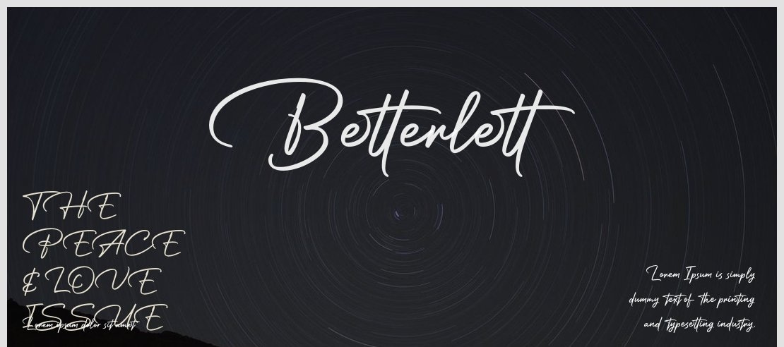 Betterlett Font