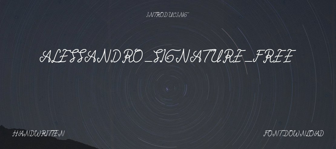 Alessandro_Signature_Free Font Family