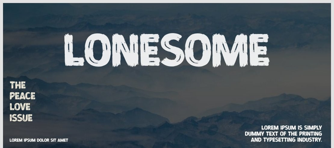 Lonesome Font