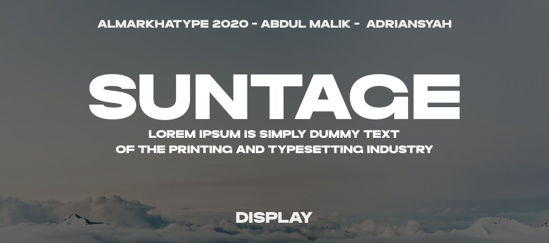 Suntage Font