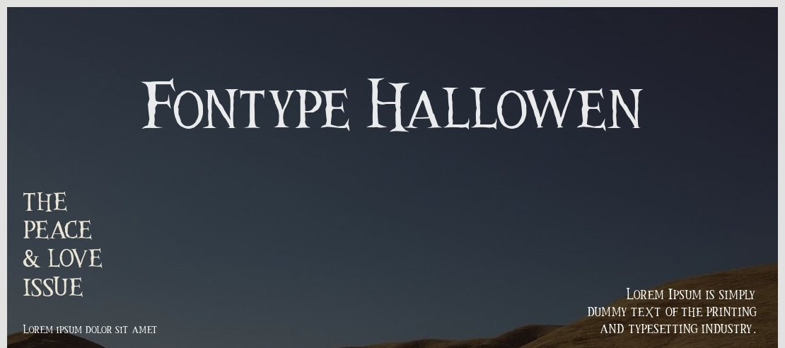 Fontype Hallowen Font