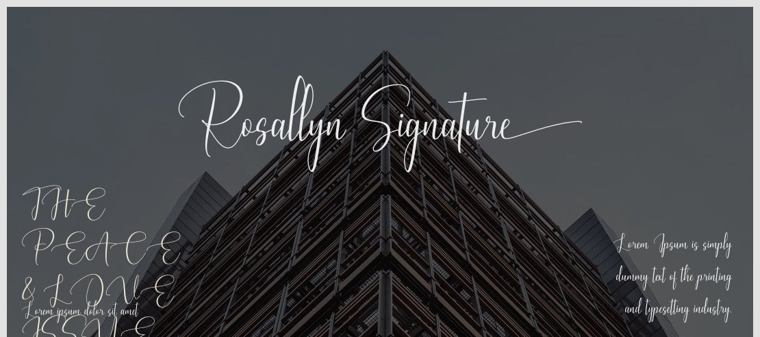 Rosallyn Signature Font
