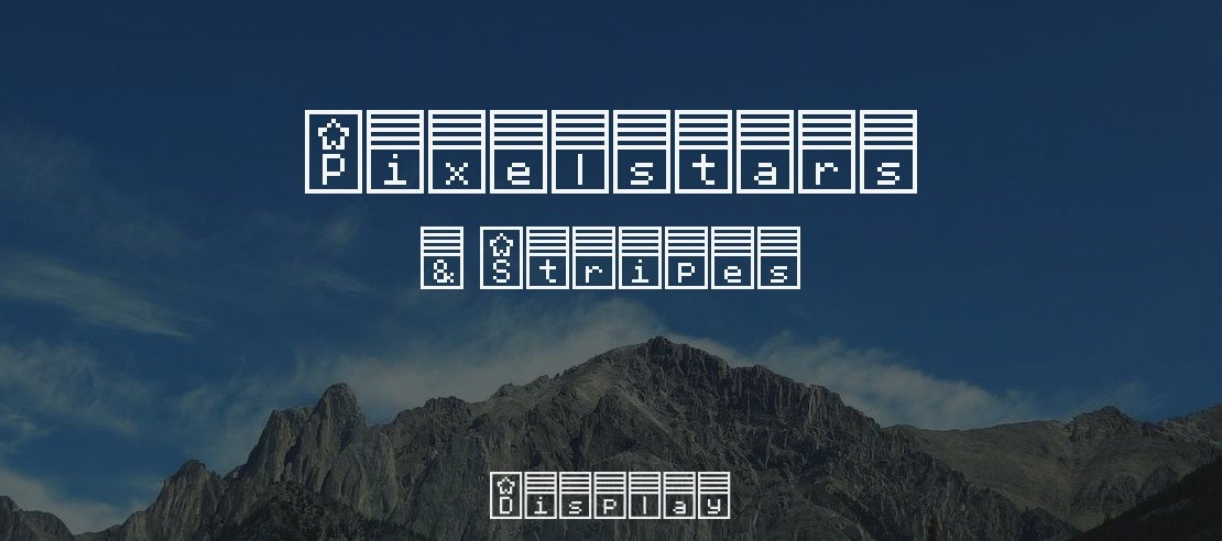 Pixelstars & Stripes Font