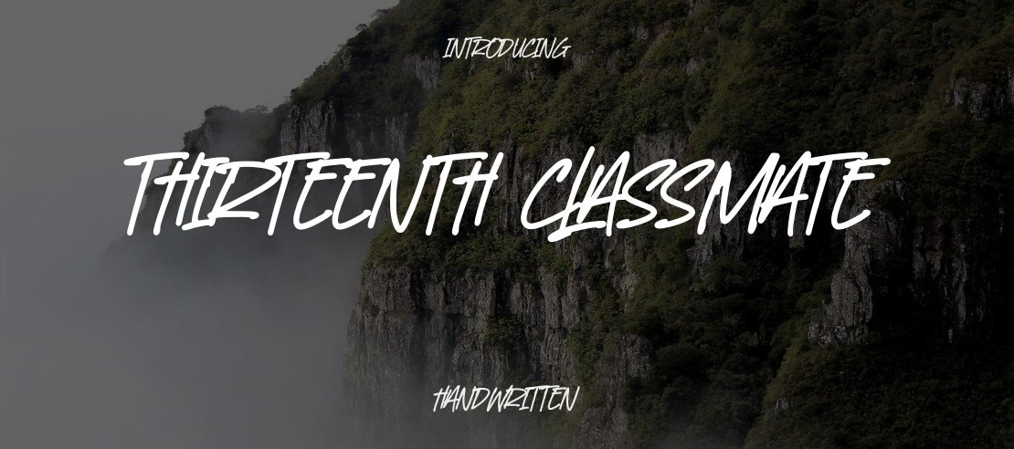 Thirteenth Classmate Font