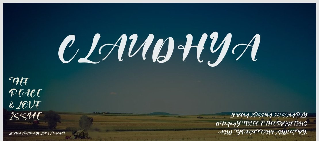 Claudhya Font