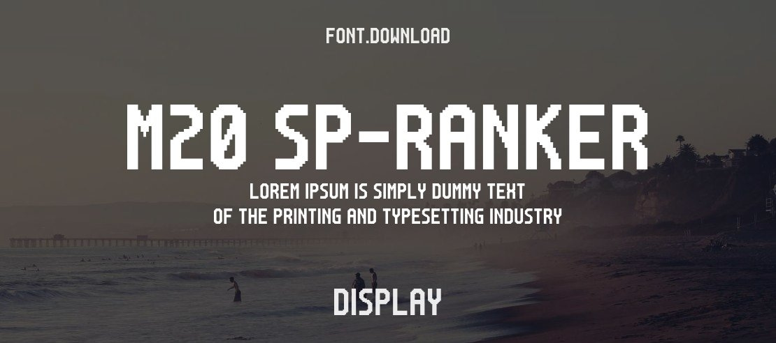 M20 SP-Ranker Font