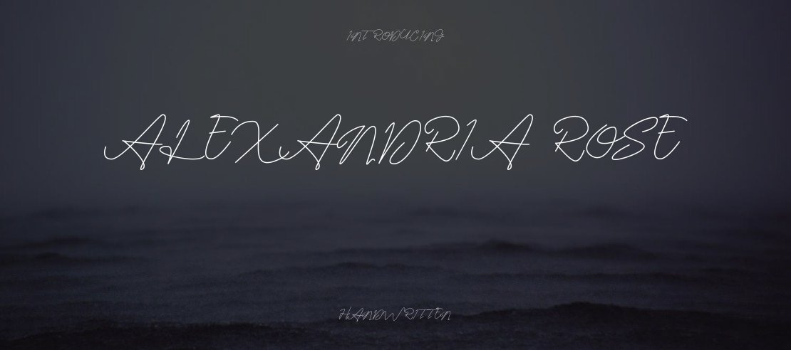 Alexandria Rose Font