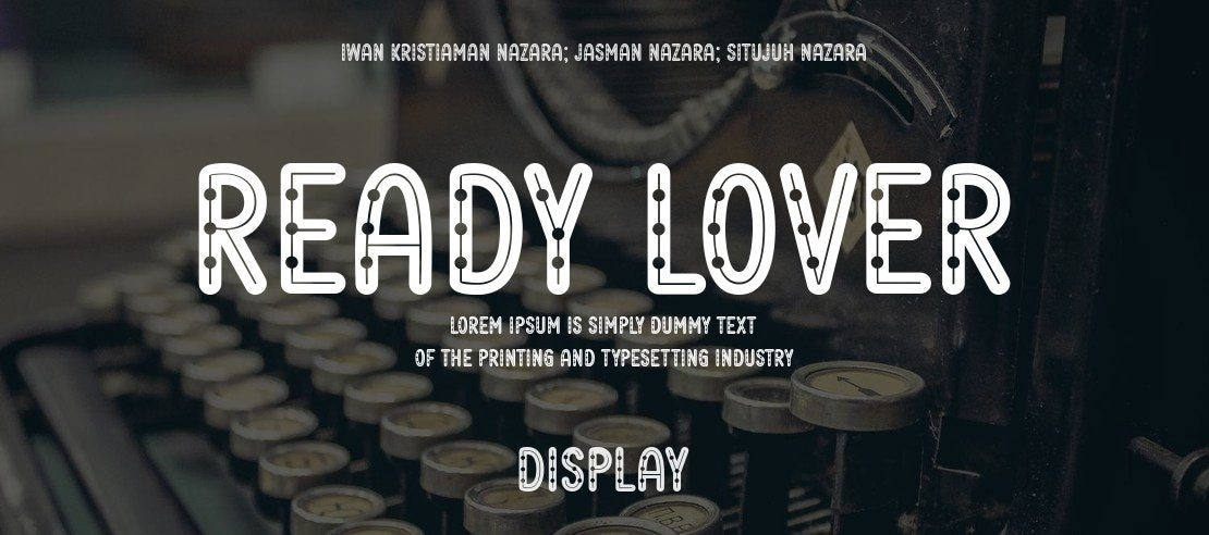 Ready Lover Font