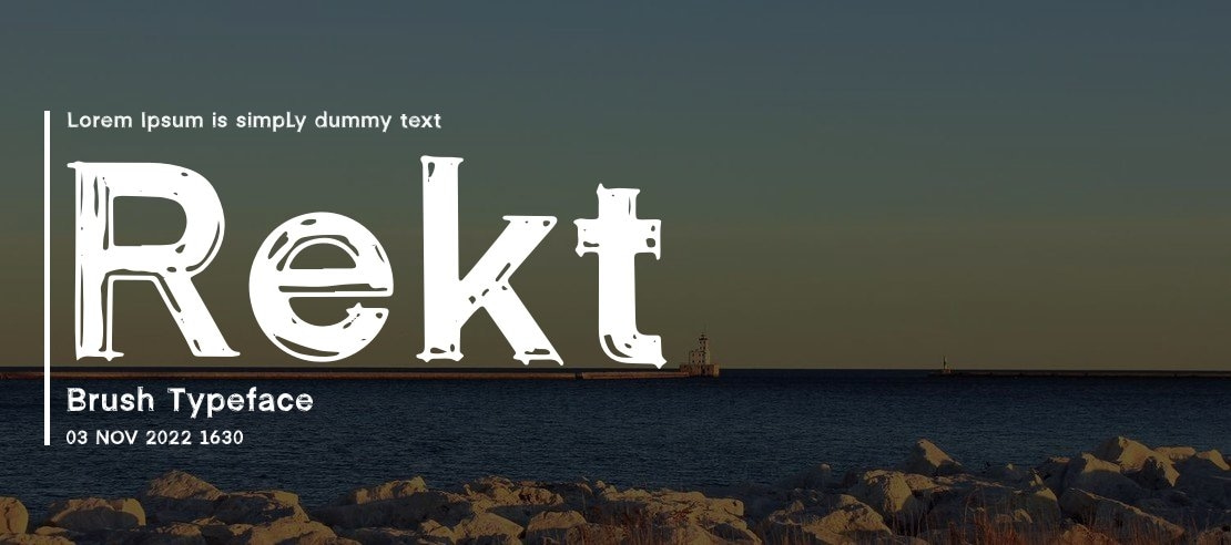 Rekt Brush Font Family