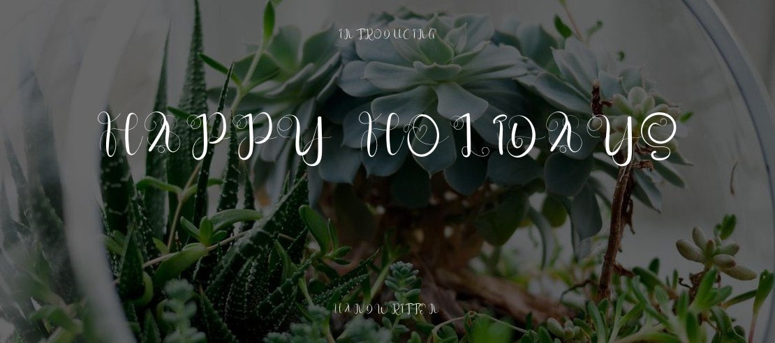 Happy Holidays Font