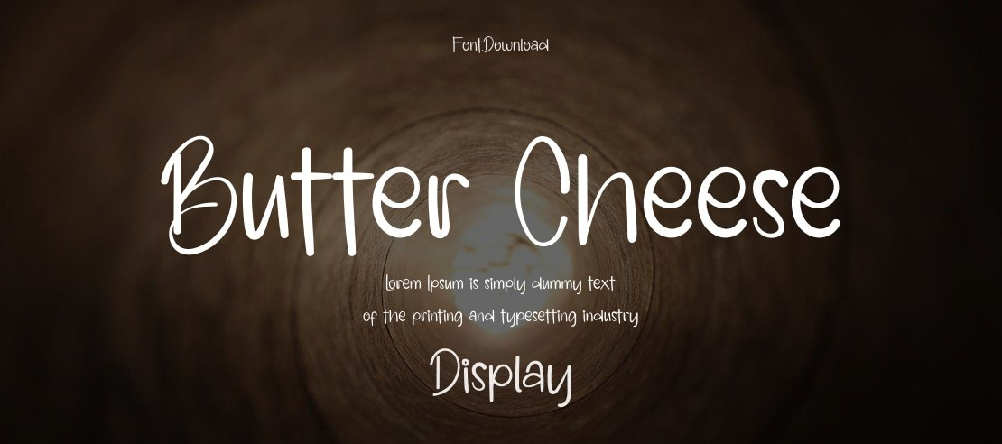 Butter Cheese Font