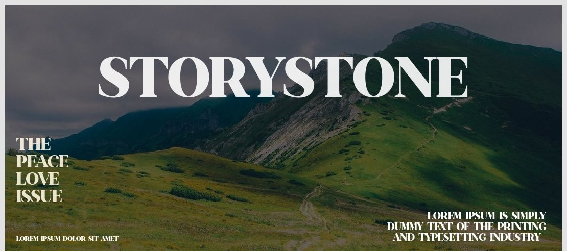 Storystone Font