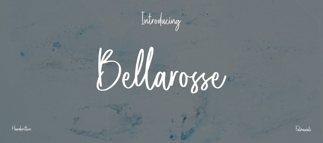 Bellarosse Font