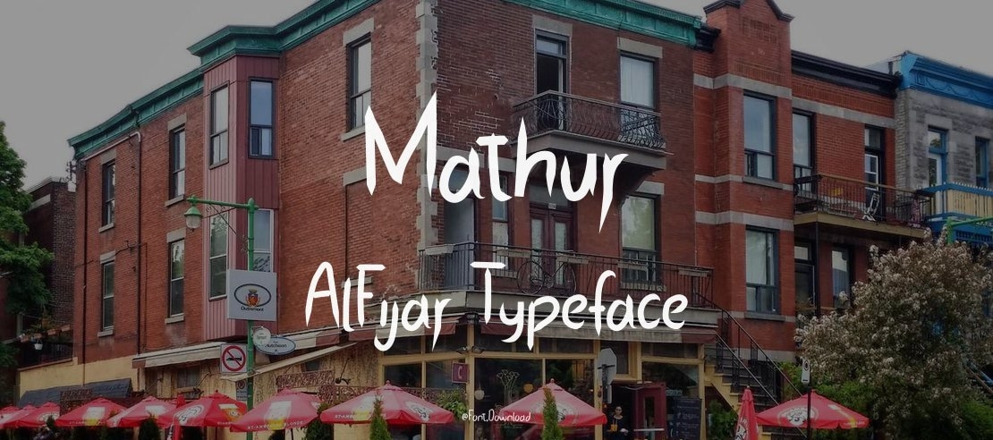 Mathur AlFijar Font