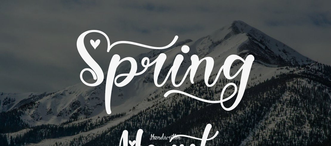 Spring Heart Font