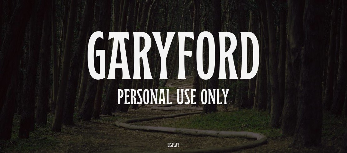 Garyford PERSONAL USE ONLY Font