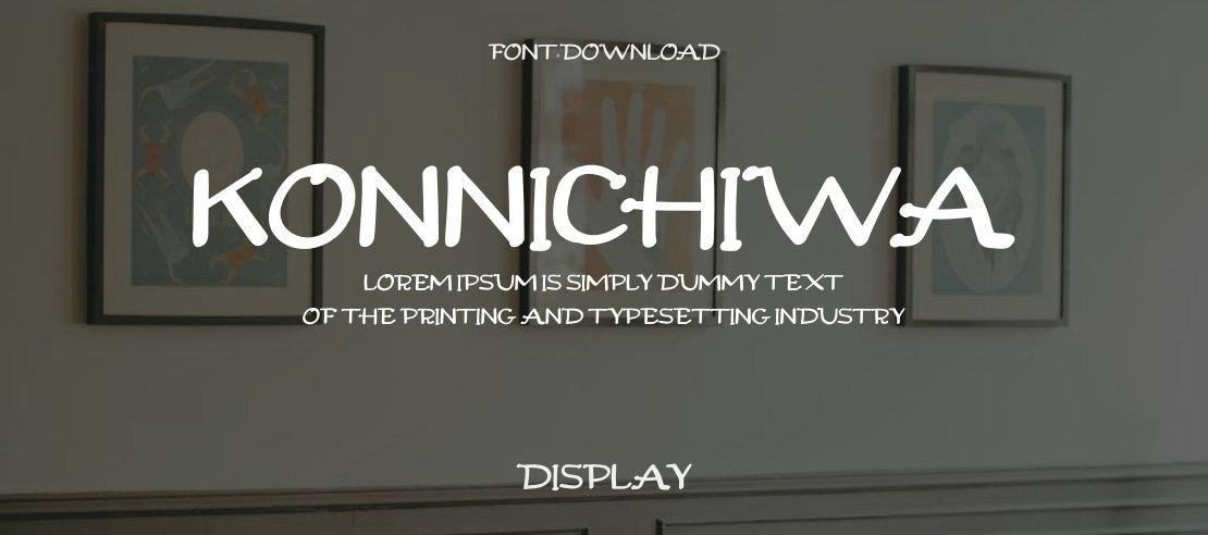 Konnichiwa Font