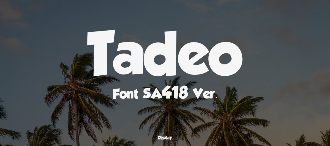 Tadeo Font SA418 Ver.