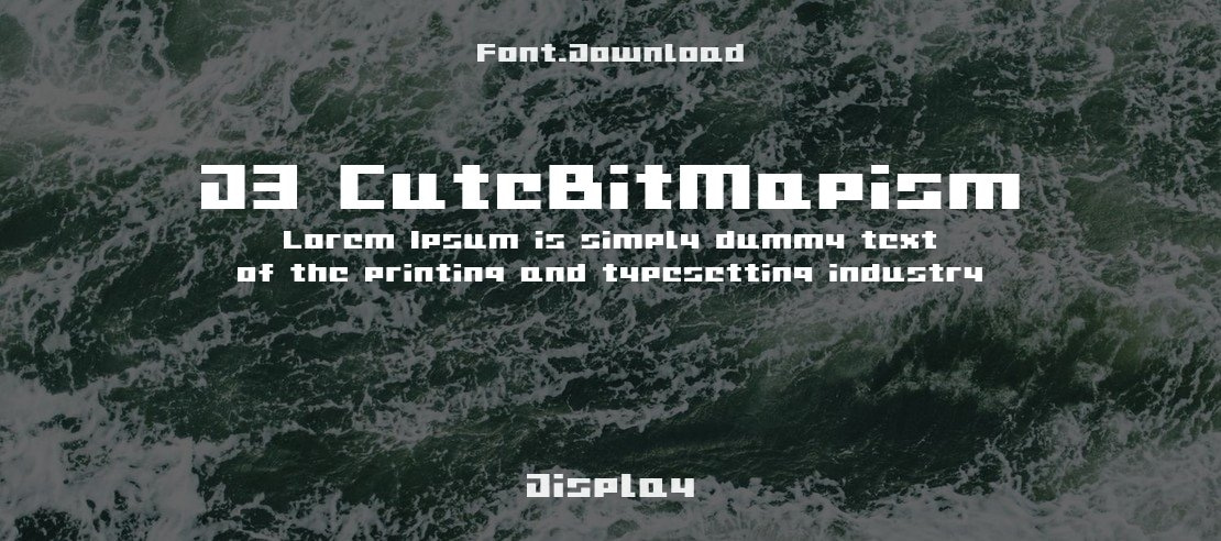 D3 CuteBitMapism Font Family