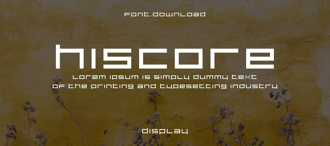 Hiscore Font