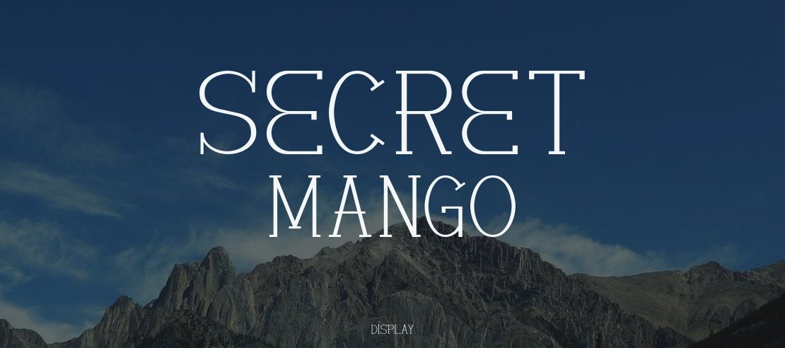 Secret Mango Font