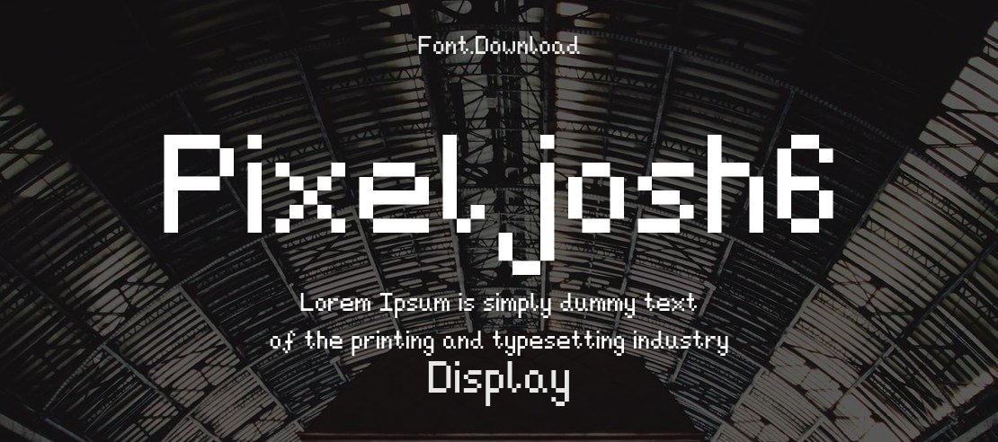 Pixeljosh6 Font