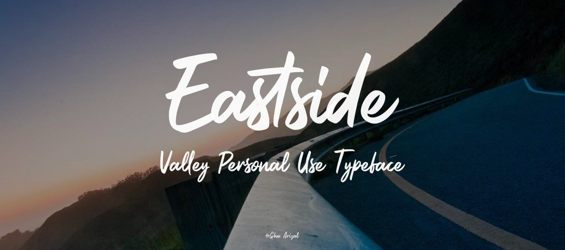 Eastside Valley Personal Use Font