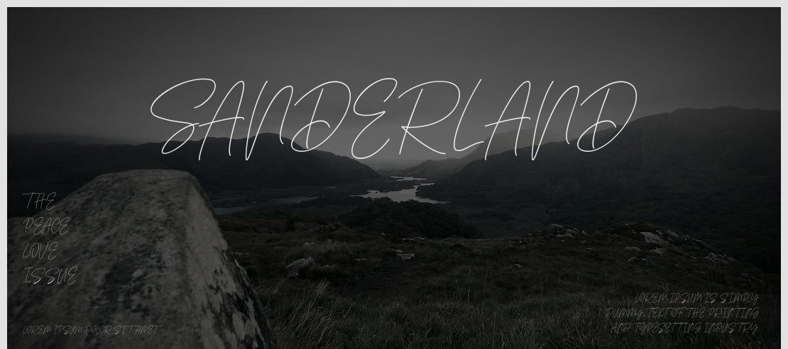 Sanderland Font