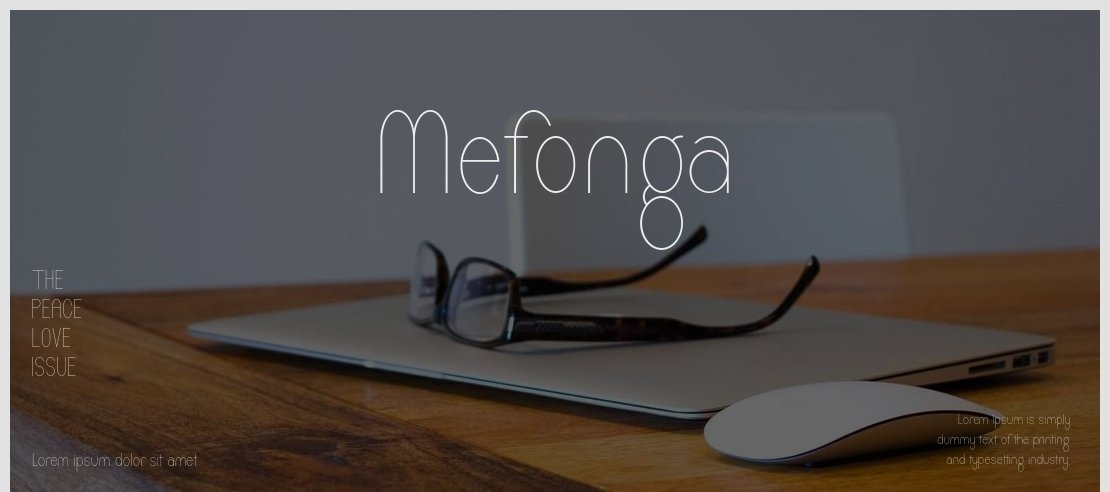 Mefonga Font