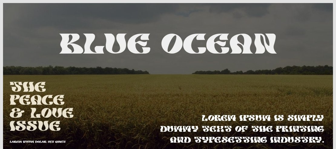 BLUE OCEAN Font