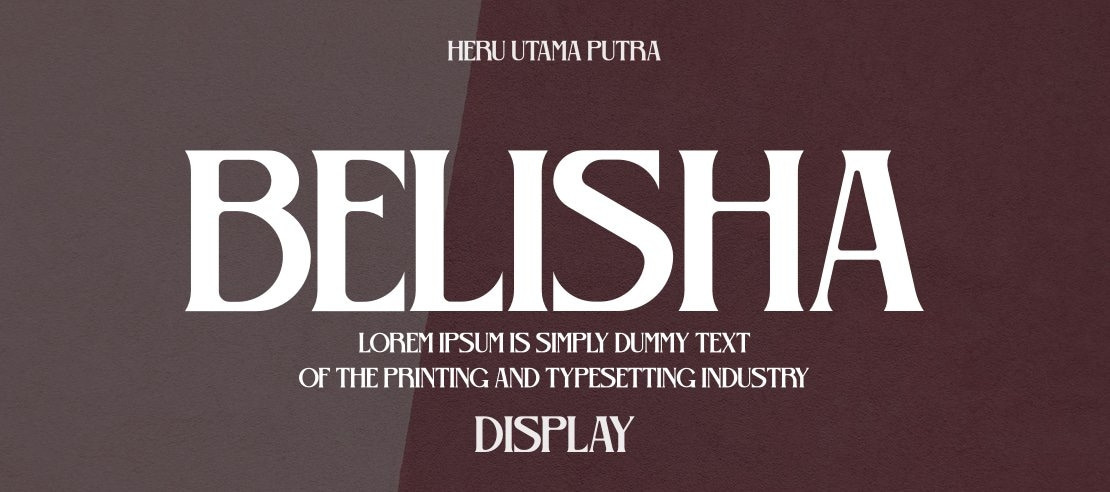 Belisha Font