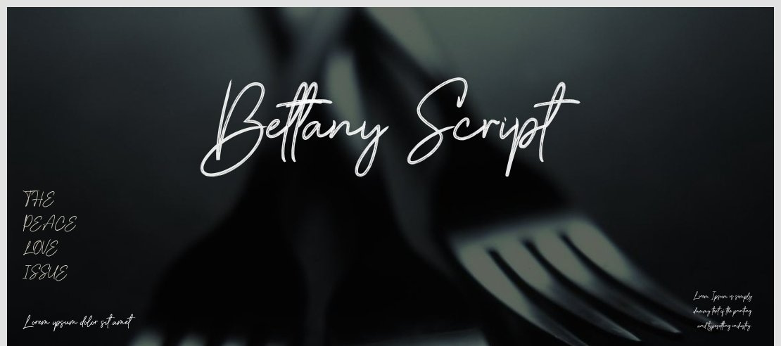 Bettany Script Font