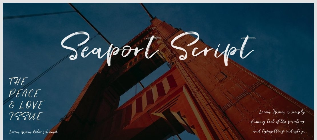 Seaport Script Font