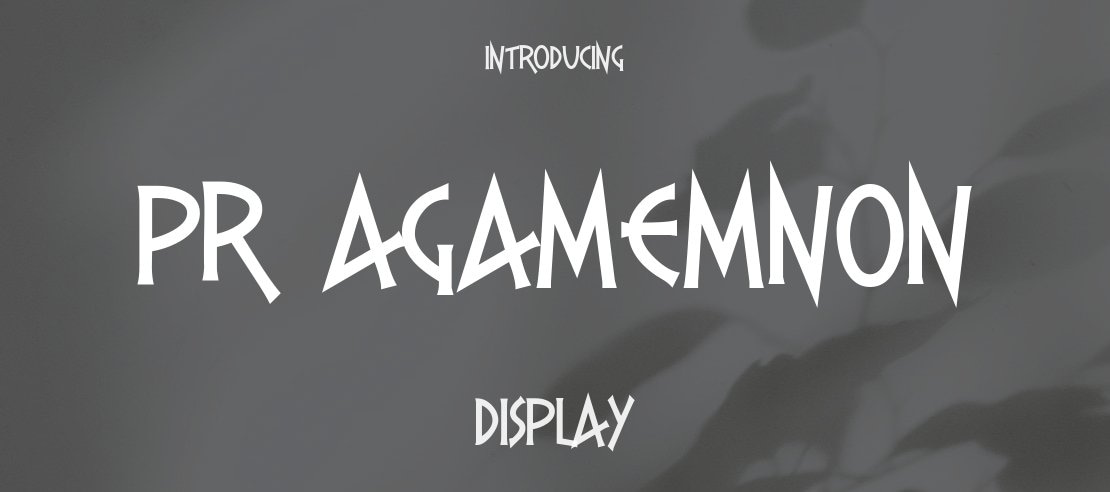 PR Agamemnon Font