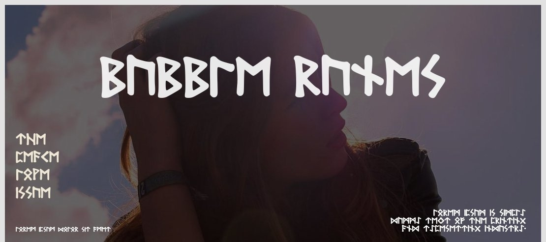 Bubble_Runes Font