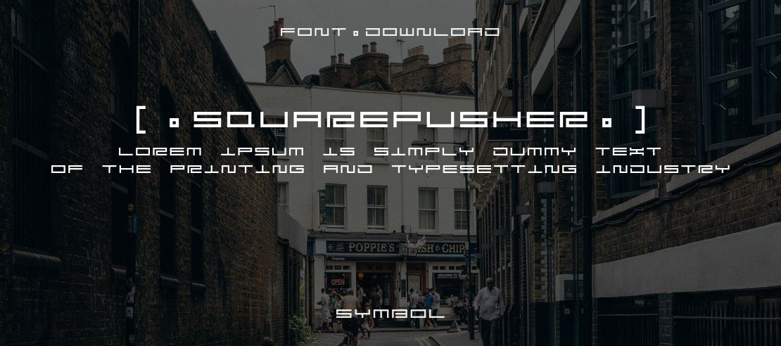 [.squarepusher.] Font Family