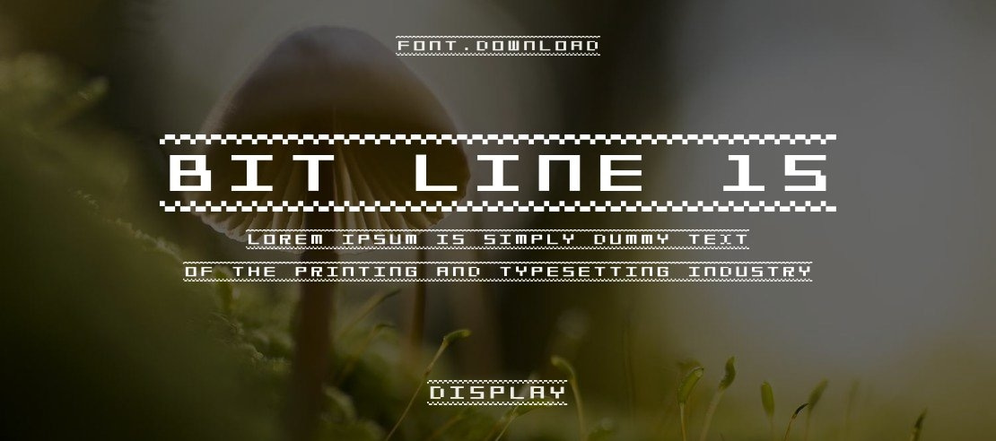 Bit Line 15 Font Family