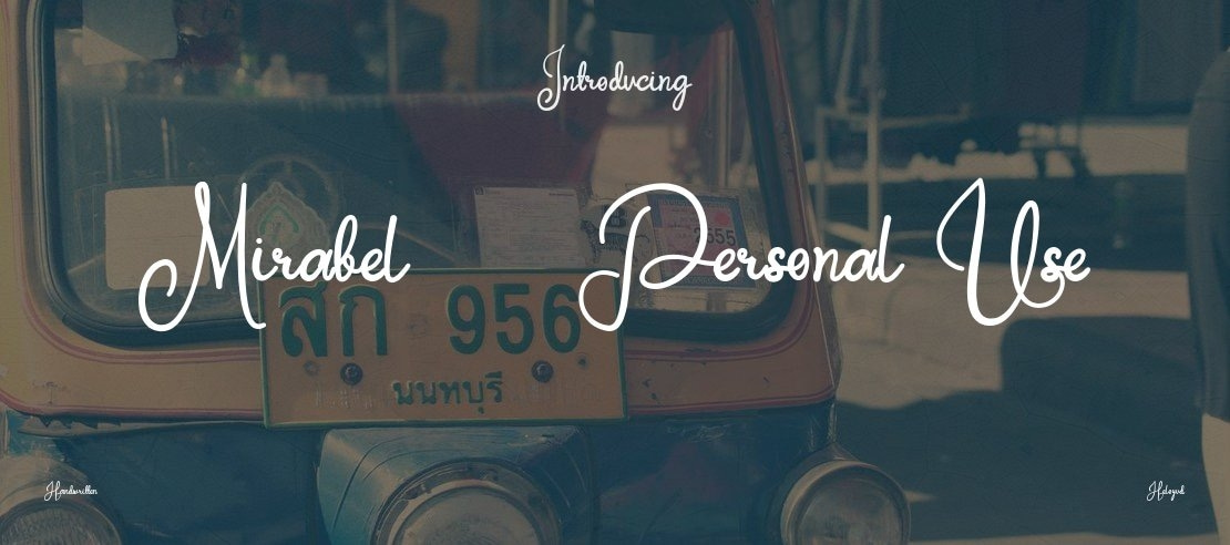 Mirabel - Personal Use Font