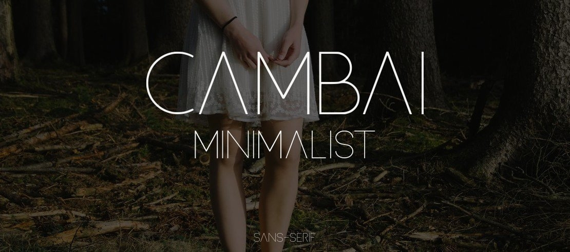 Cambai Minimalist Font