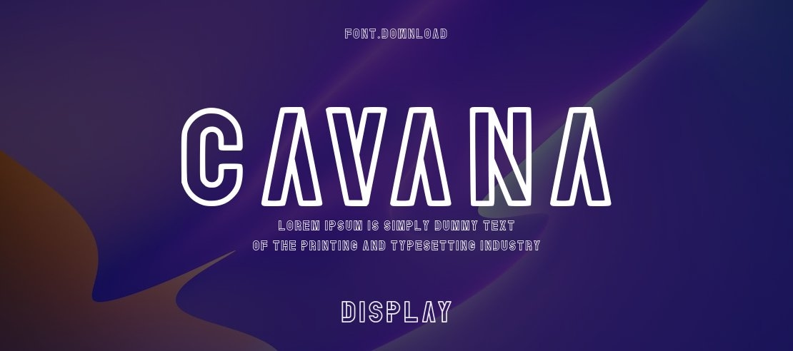 Cavana Font