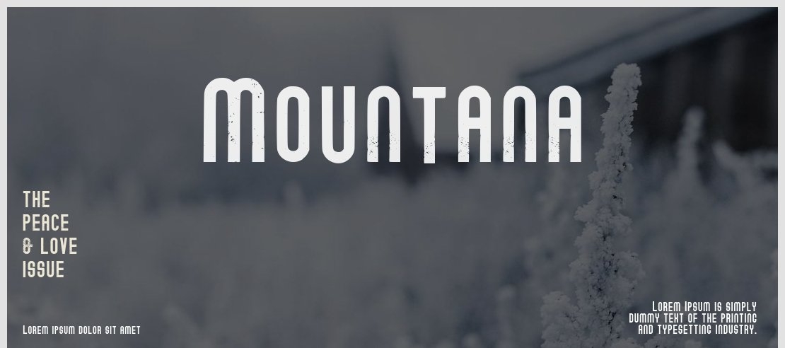 Mountana Font Family