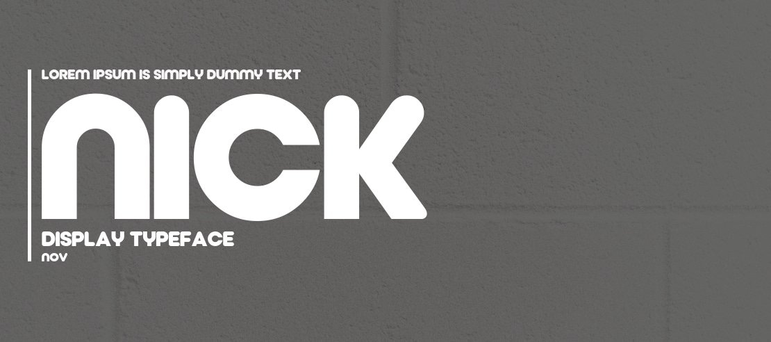 Nick Display Font