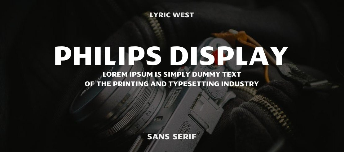 Philips Display Font