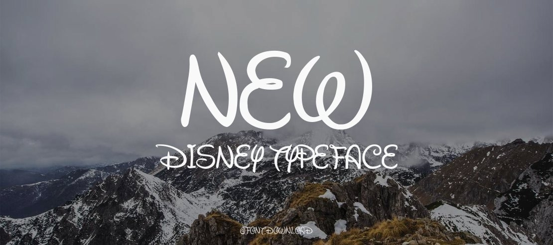 New Disney Font