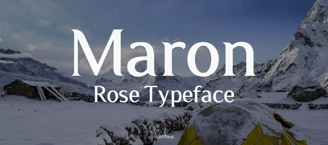 Maron Rose Font
